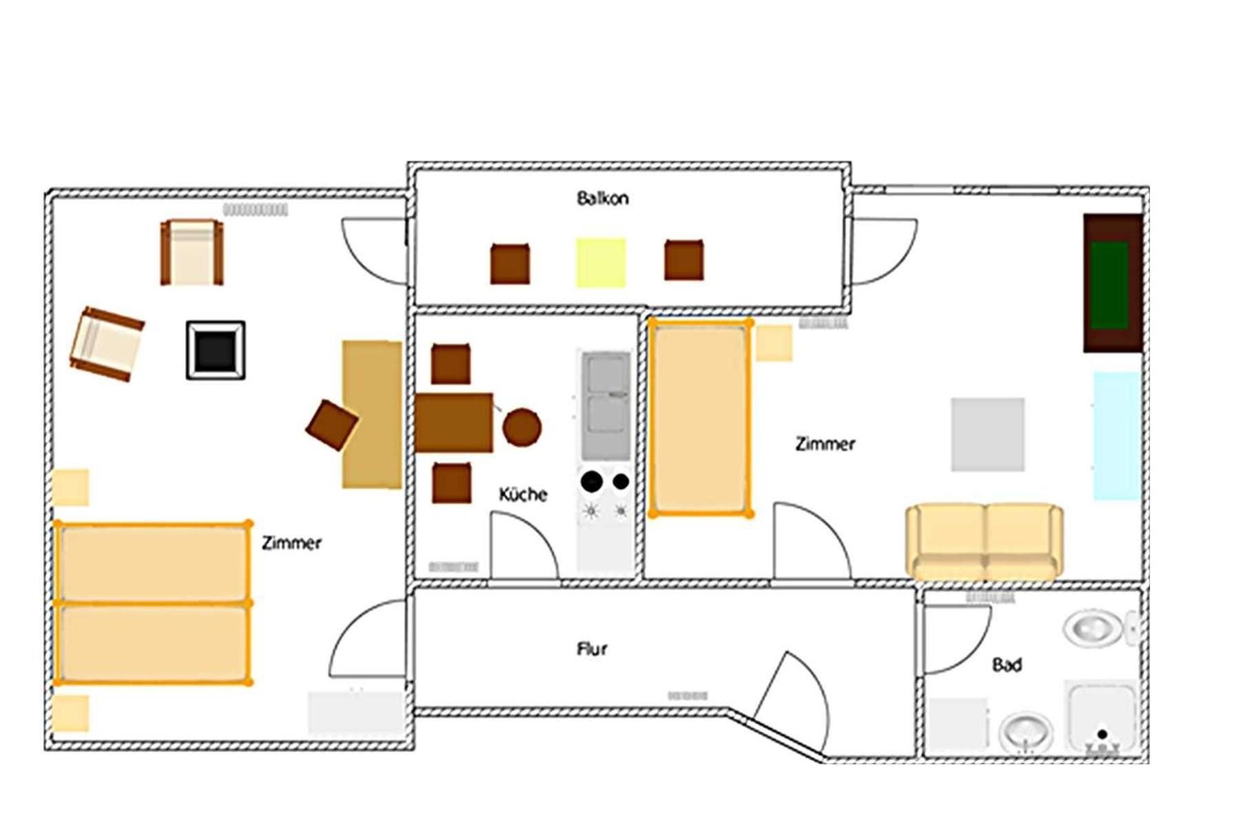 Sonnige Mit Balkon Im Zentrum Apartment *